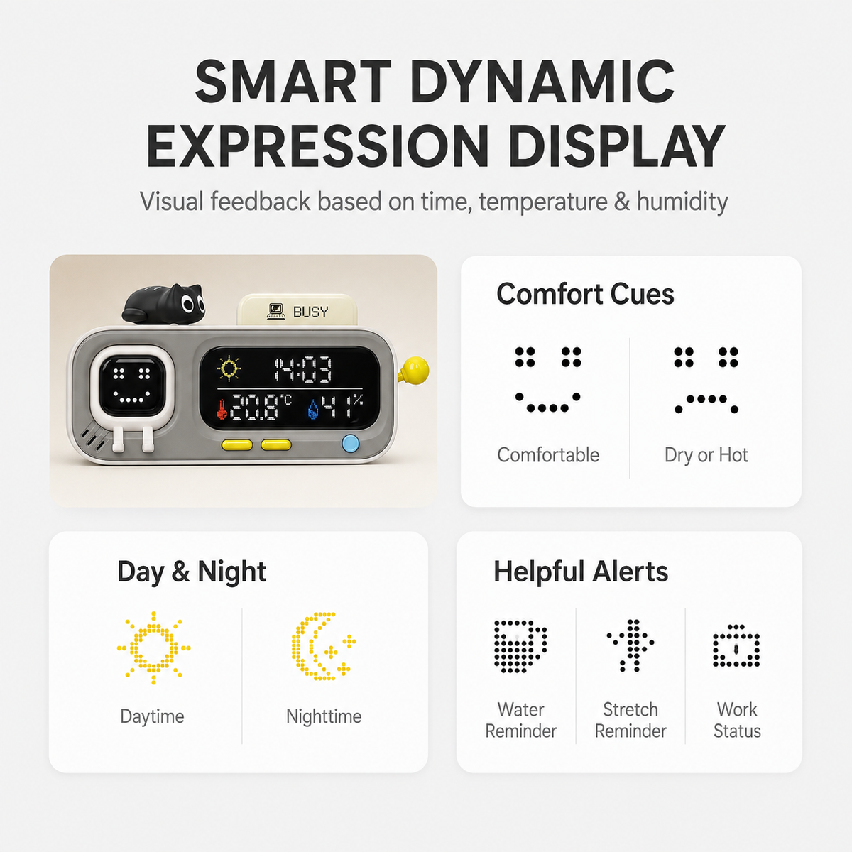 Smart Desk Clock & Climate Monitor by Livierro