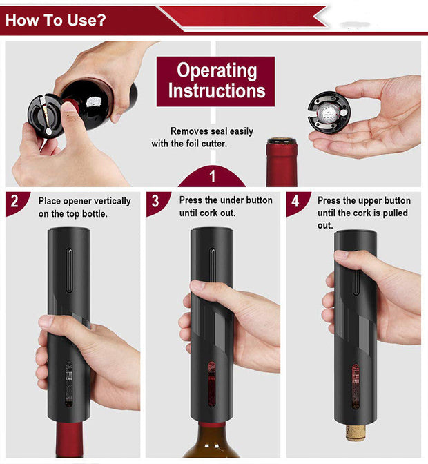 Electric Wine Opener By Livierro